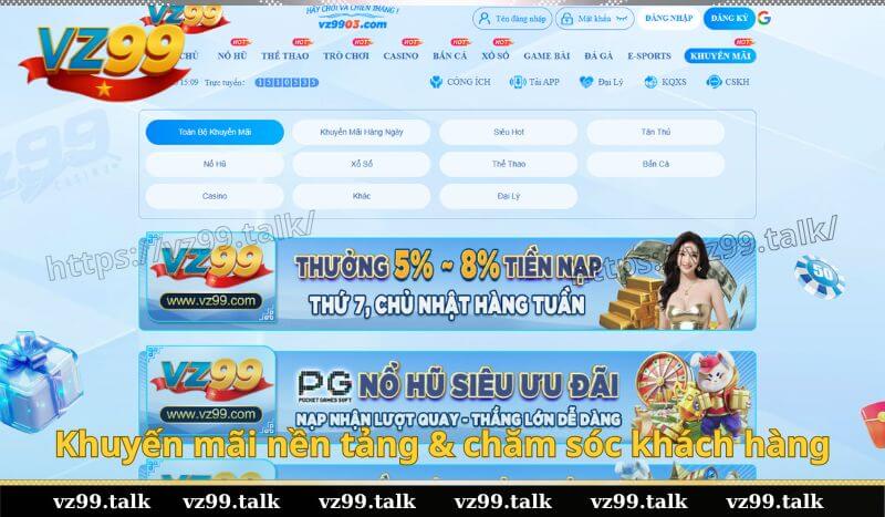 Khuyến mãi nền tảng và chăm sóc khách hàng